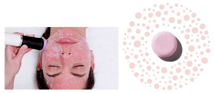 A facial treatment with red algae